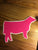 Decal 24b/Vinyl -Hot Pink Heifer